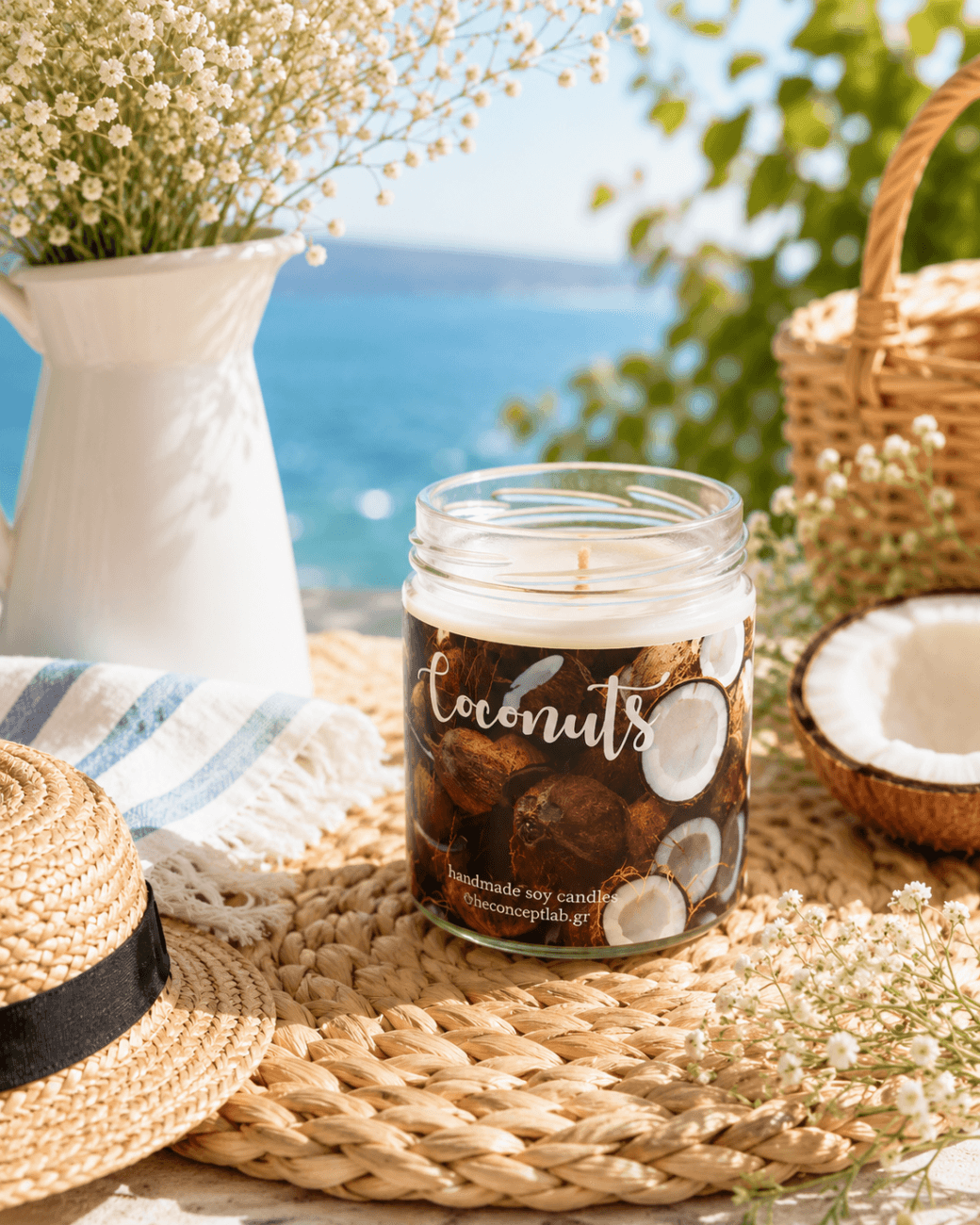 Coconuts – χειροποίητο φυτικό κερί σόγιας