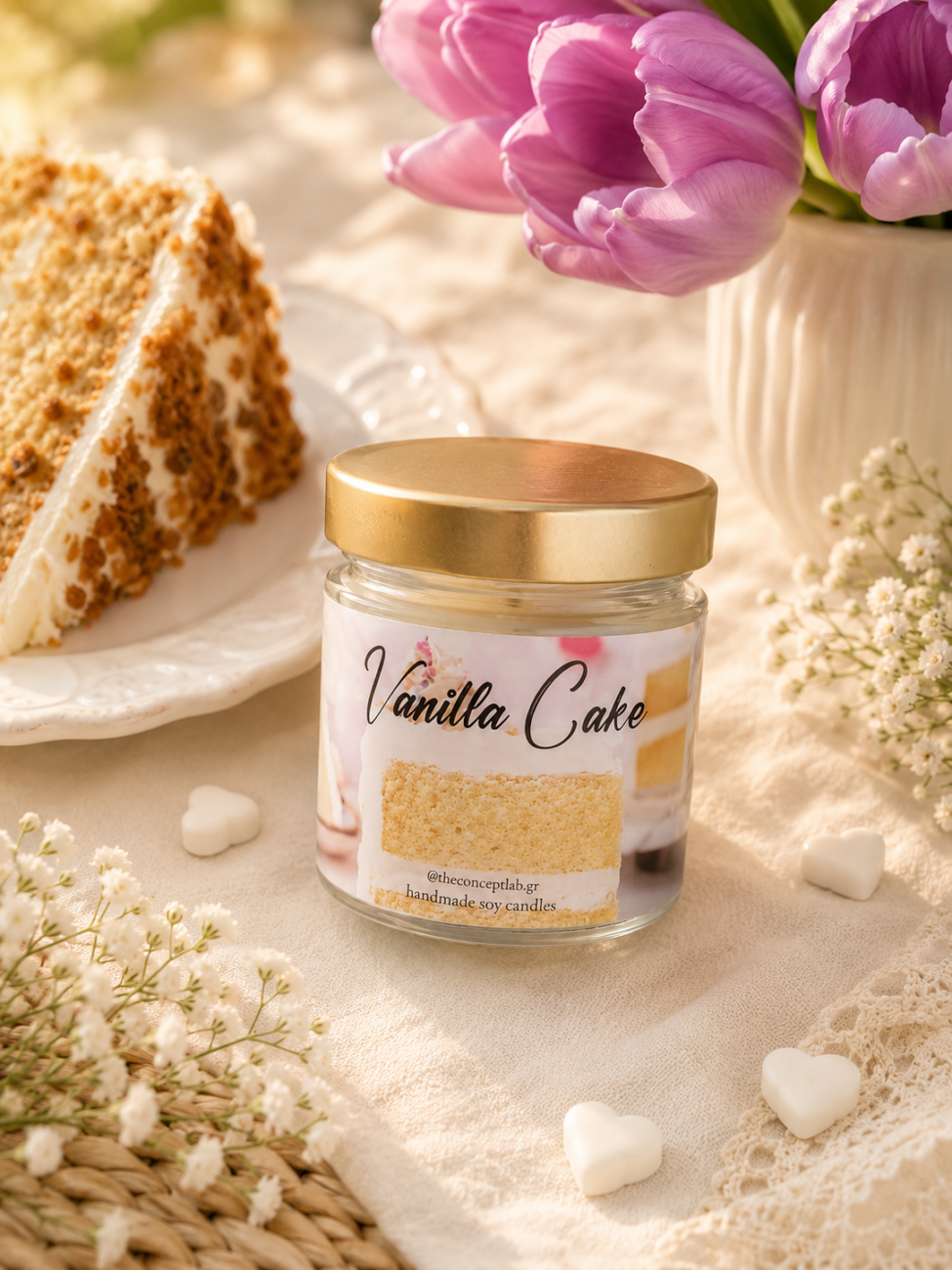 Vanilla Cake – χειροποίητο φυτικό κερί σόγιας