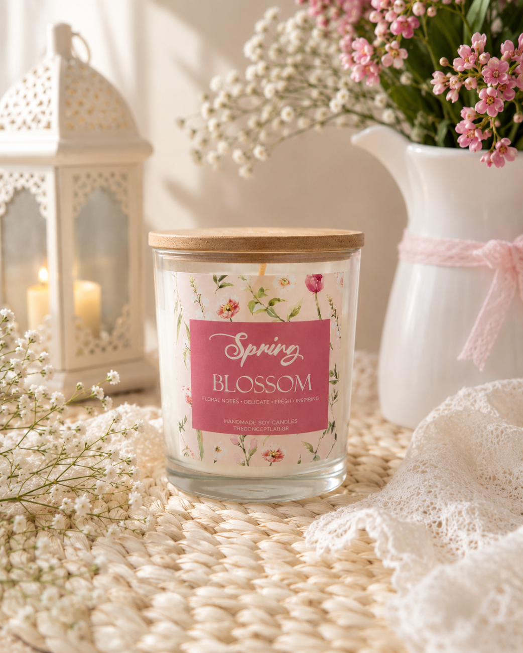 Spring Blossom – χειροποίητο φυτικό κερί σόγιας 250ml