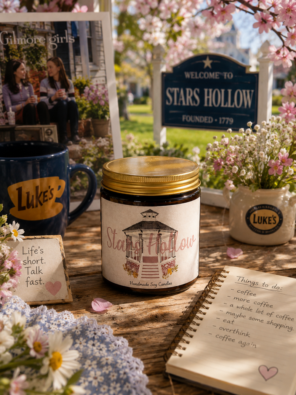 Stars Hollow in Spring – χειροποίητο κερί σόγιας