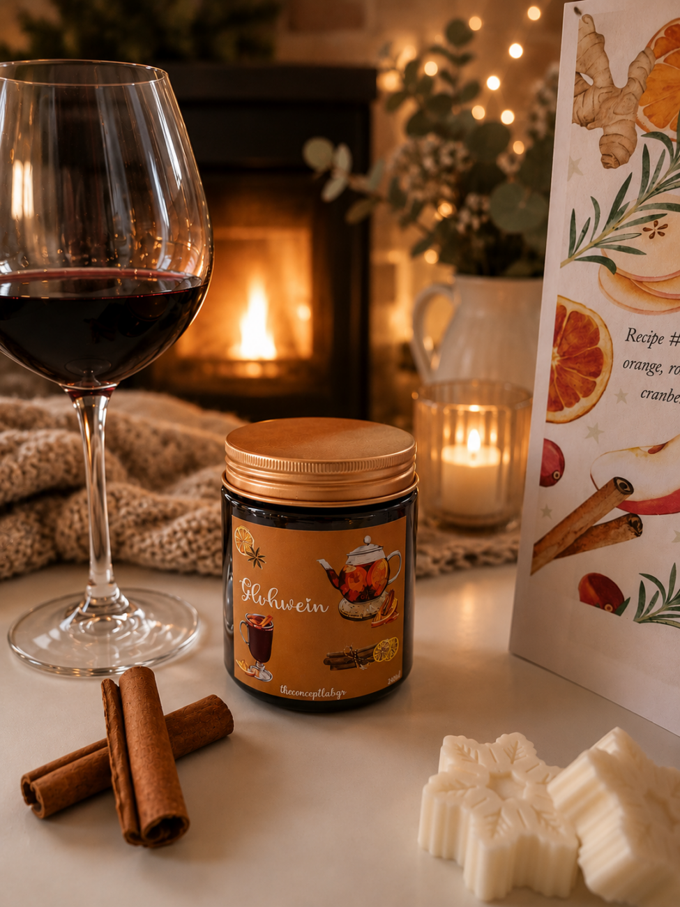 Gluhwein – χειροποίητο φυτικό κερί σόγιας