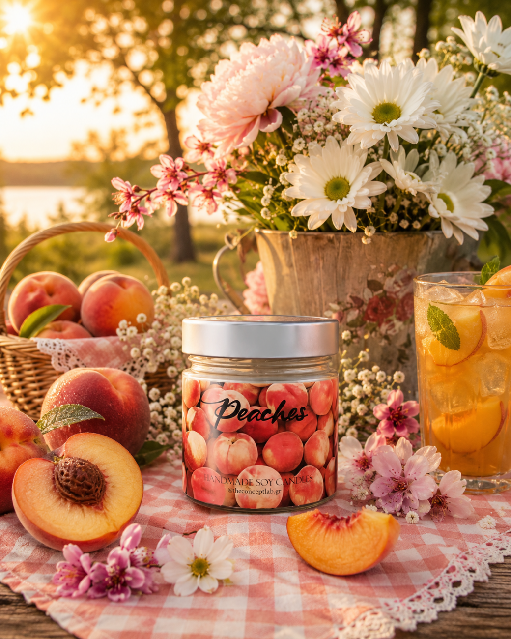 Peaches – χειροποίητο φυτικό κερί σόγιας