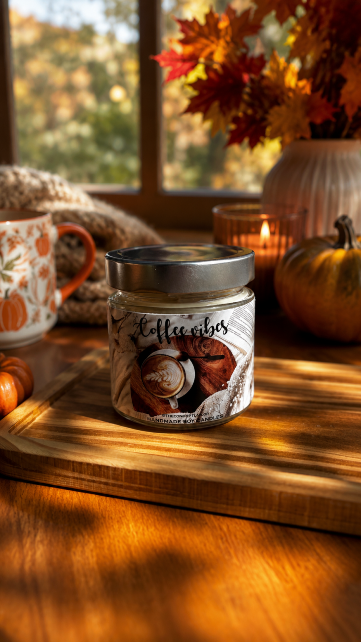Coffee Vibes – χειροποίητο φυτικό κερί σόγιας