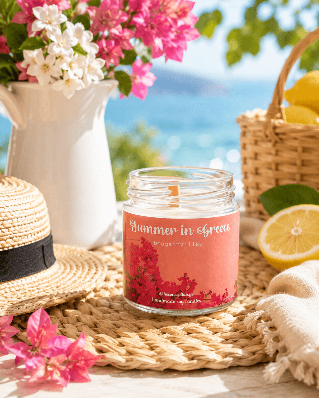 Summer in Greece – χειροποίητο φυτικό κερί σόγιας