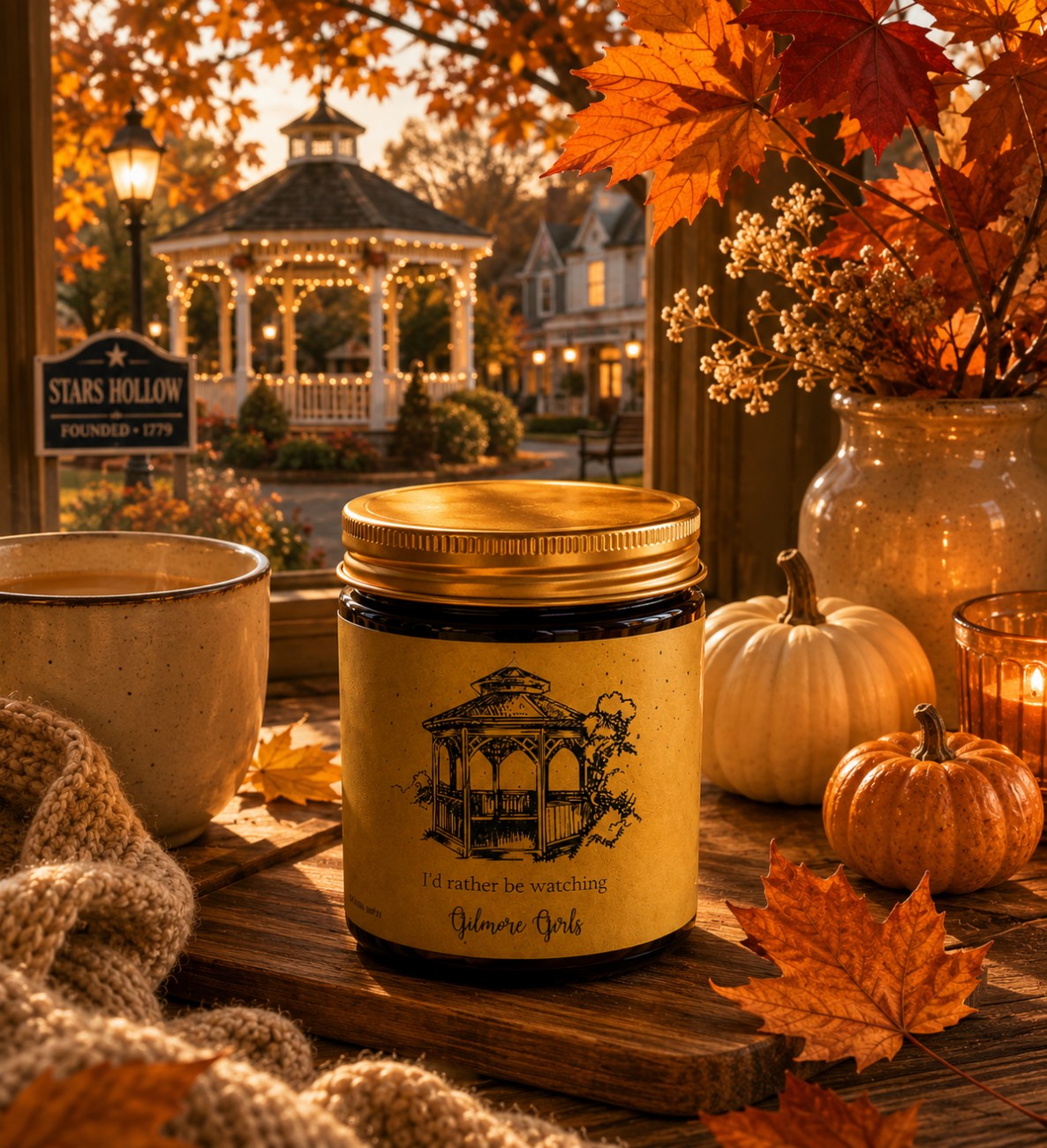 Ι’d rather be watching Gilmore Girls – χειροποίητο φυτικό κερί σόγιας