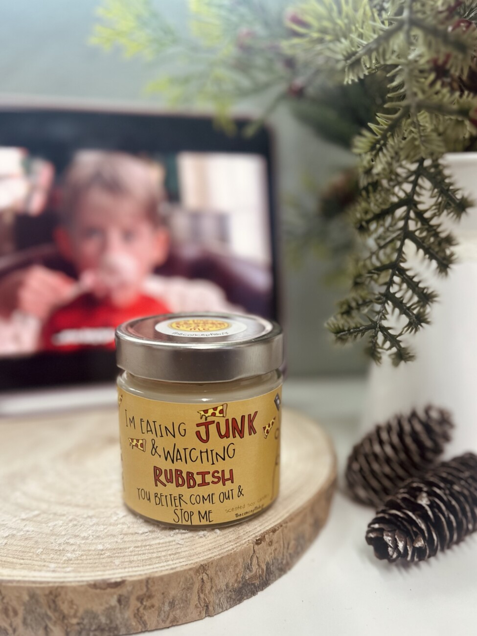 I’m eating junk – χειροποίητο φυτικό κερί σόγιας 212ml