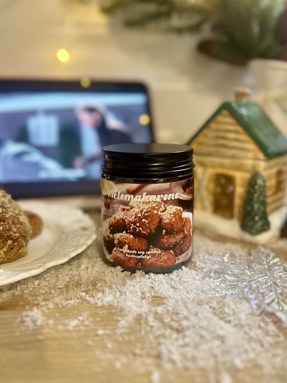 Melomakarono – χειροποίητο φυτικό κερί σόγιας 240ml