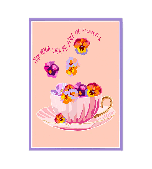 May your life be full of flowers – Κάρτα δώρου