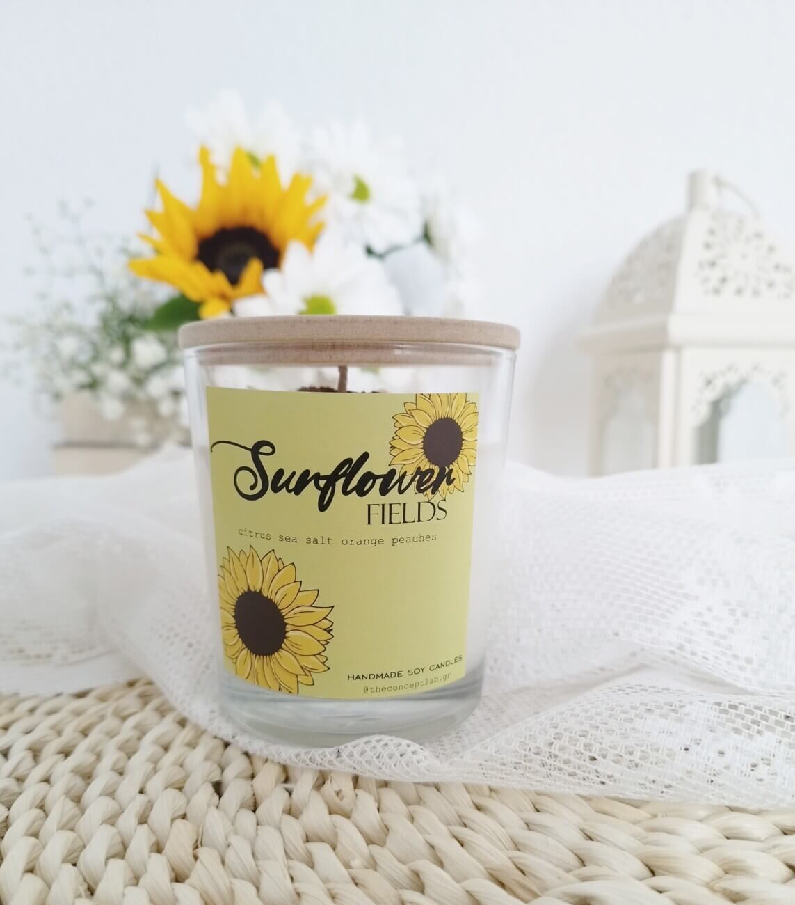 Sunflower Fields – χειροποίητο φυτικό κερί σόγιας 250ml