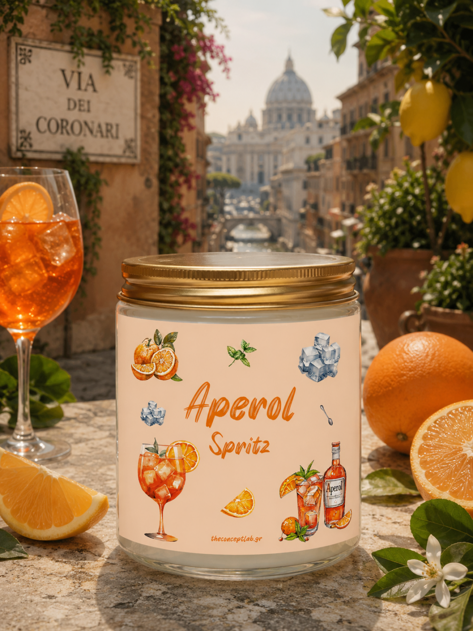 Aperol Spritz – χειροποίητο φυτικό κερί σόγιας
