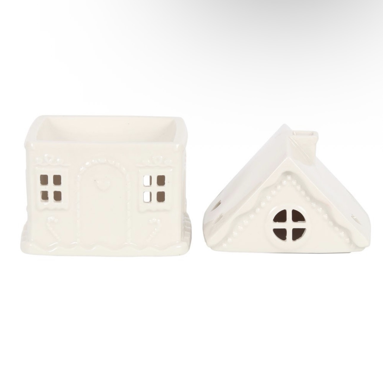 Λευκός Gingerbread House – Κεραμικός καυστήρας