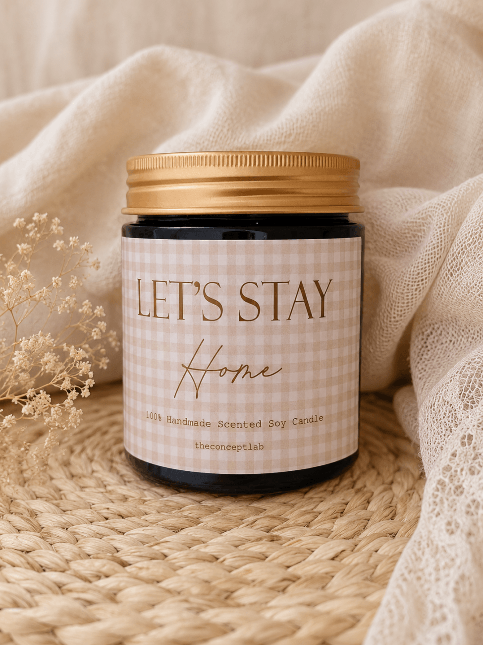 Let’s stay home – χειροποίητο φυτικό κερί σόγιας