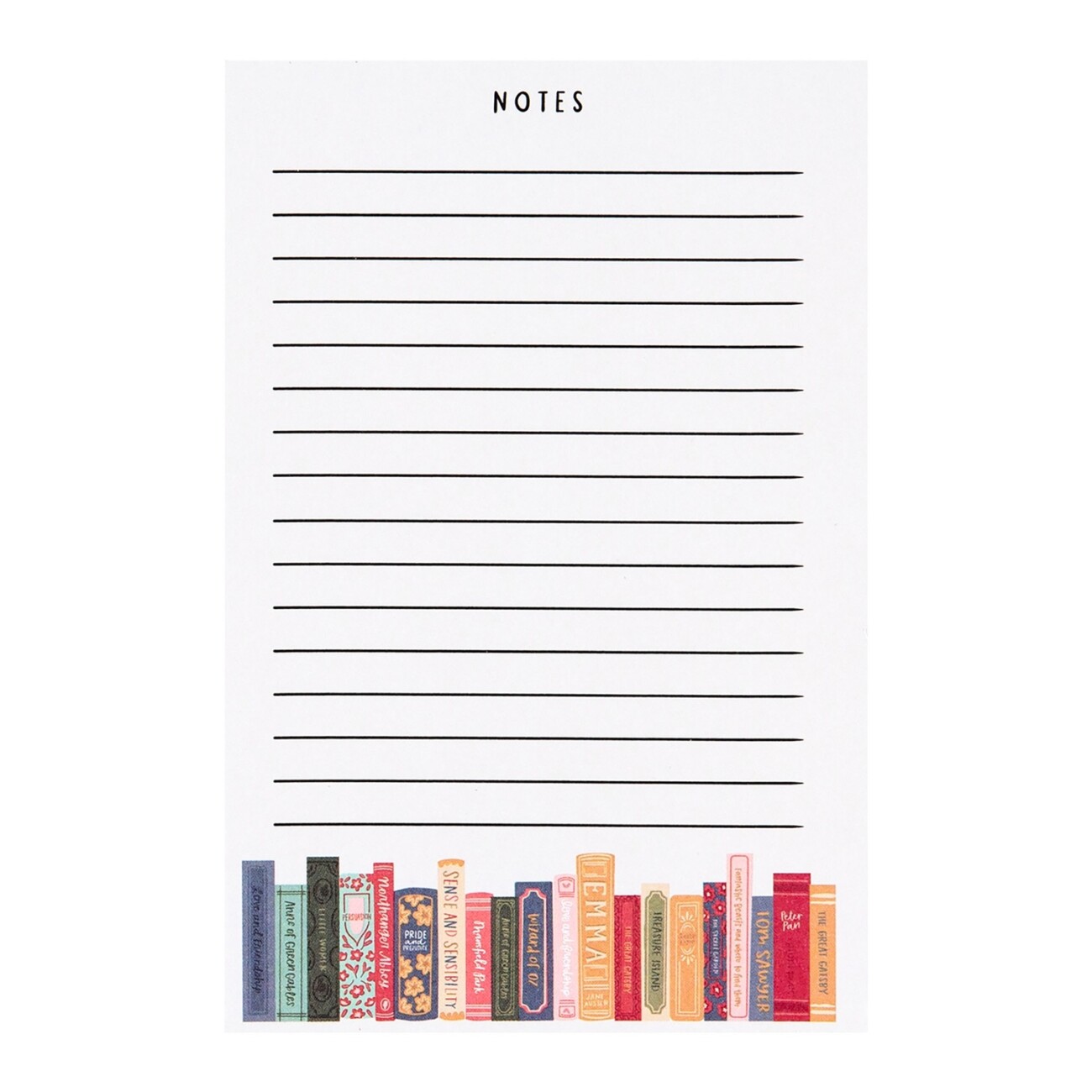 Classical bookshelf – Notepad