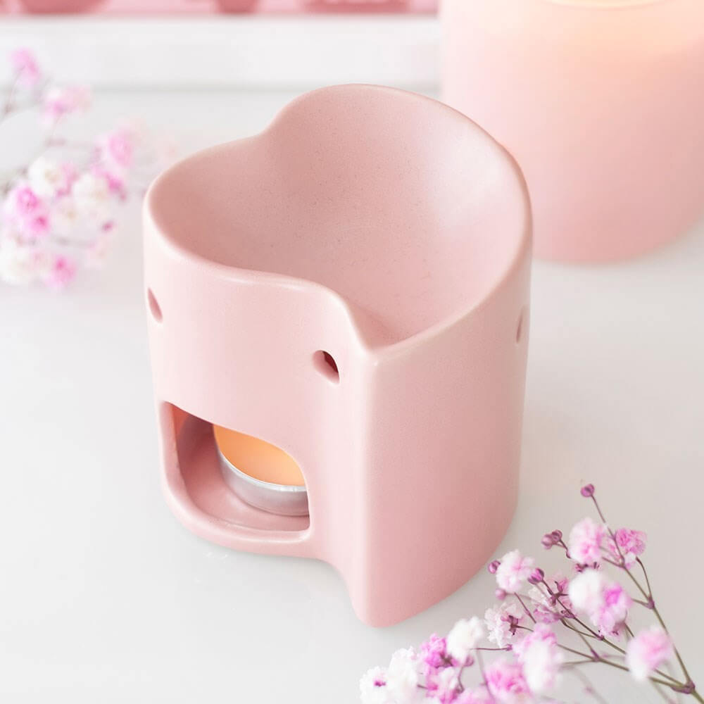 Ροζ καυστήρας σε σχήμα καρδιάς – Κεραμικός καυστήρας