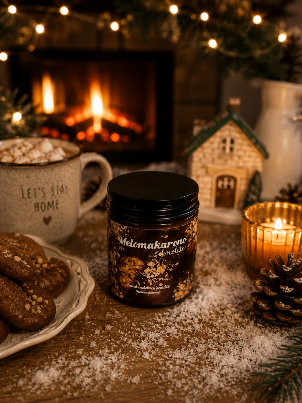 Melomakarono with Chocolate – χειροποίητο φυτικό κερί σόγιας