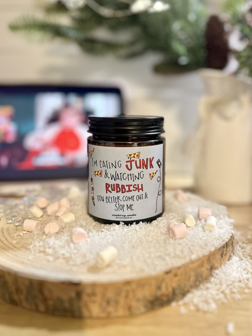 I’m eating junk – χειροποίητο φυτικό κερί σόγιας 240ml