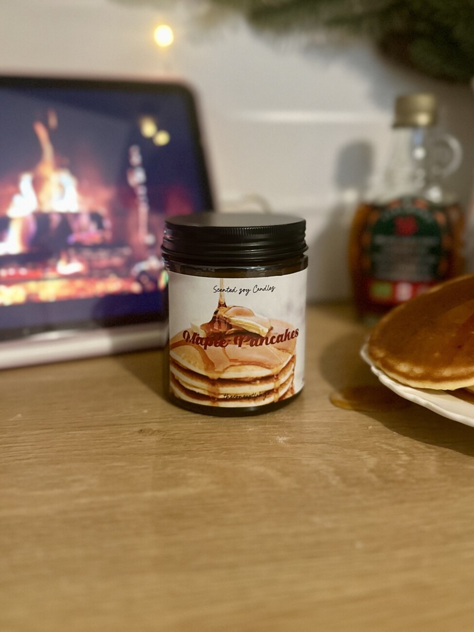Maple Pancakes – χειροποίητο φυτικό κερί σόγιας 240ml