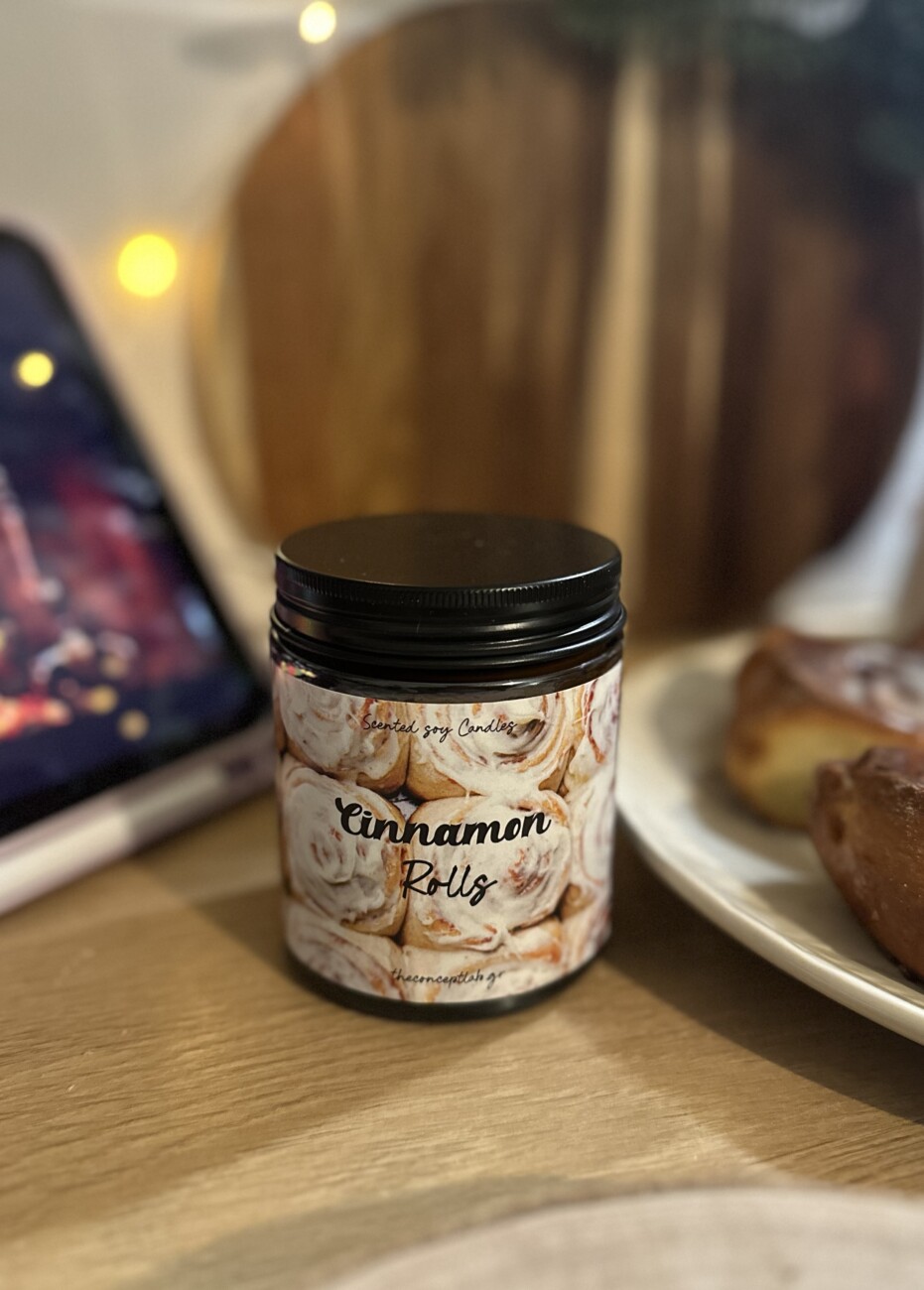 Cinnamon Rolls – χειροποίητο φυτικό κερί σόγιας 240ml
