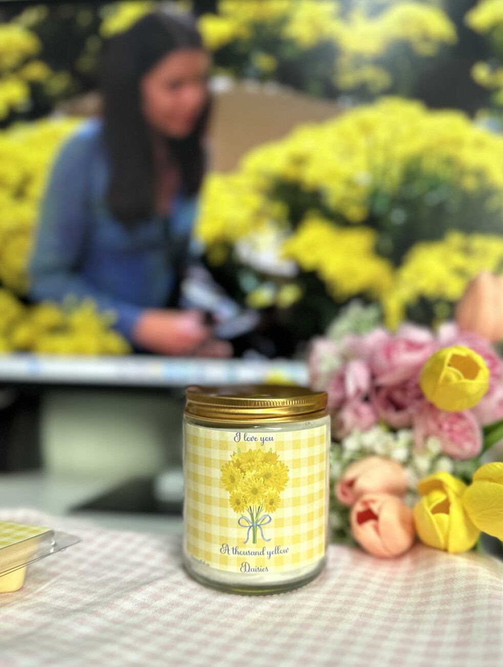 1000 yellow Daisies 💛- χειροποίητο φυτικό κερί σόγιας 240ml