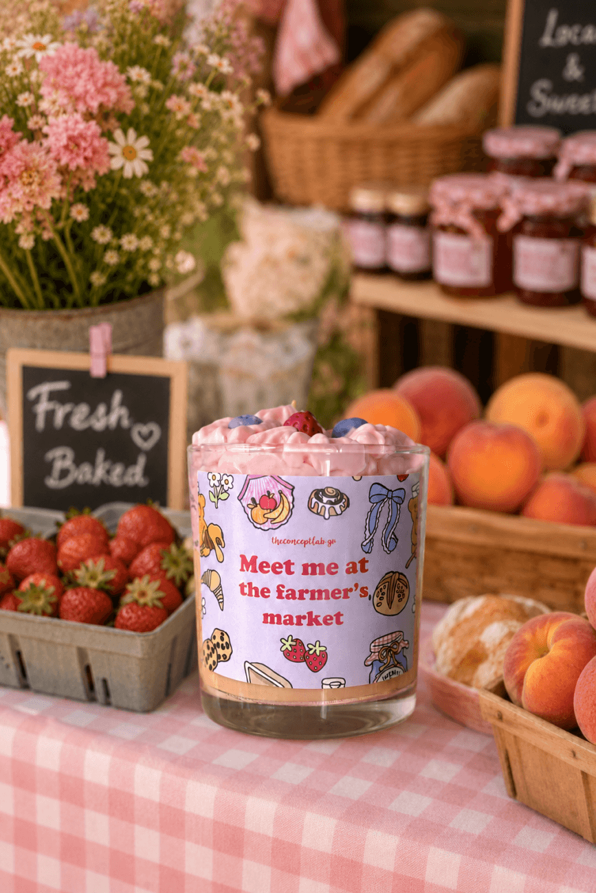 Meet me at the Farmer’s Market - χειροποίητο φυτικό κερί σόγιας