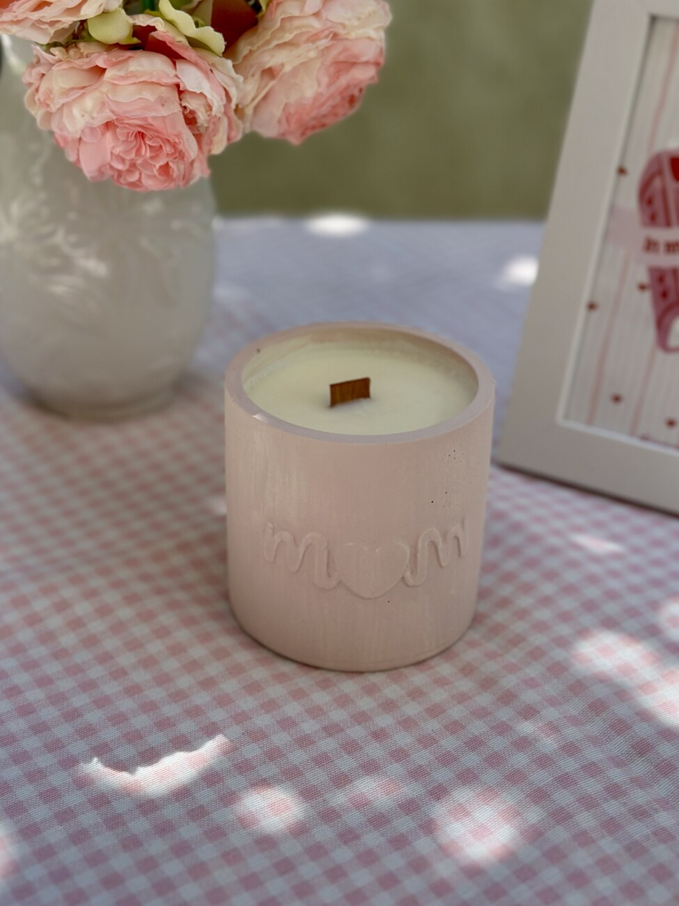 ΜΟΜ –  χειροποίητο δοχειο με κερί σόγιας