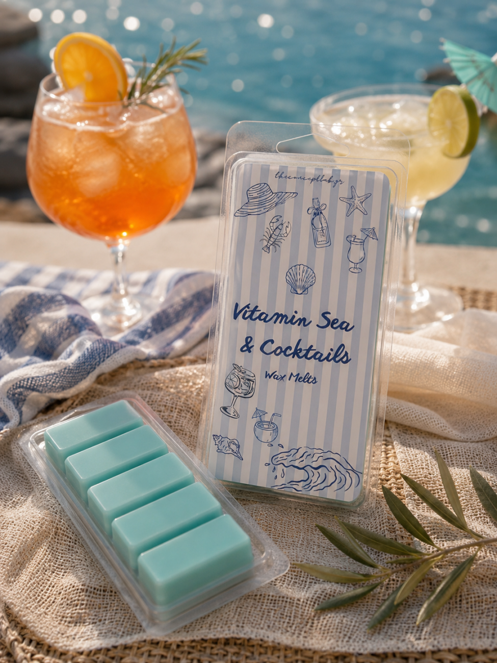 Vitamin Sea & Cocktails – wax melts από κερί ελαιοκράμβης