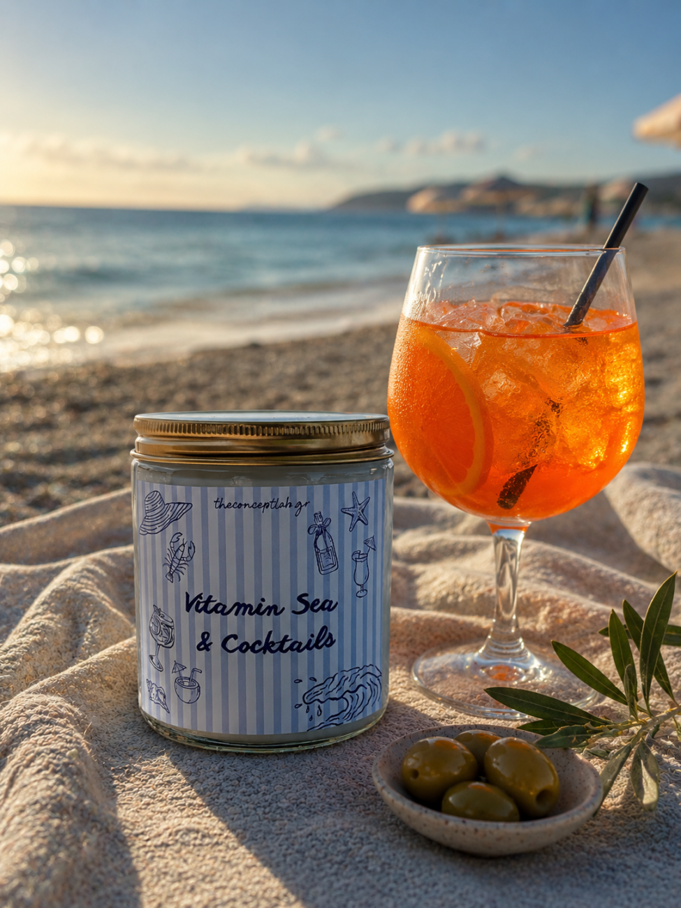 Vitamin Sea & Cocktails- αρωματικό κερί σόγιας