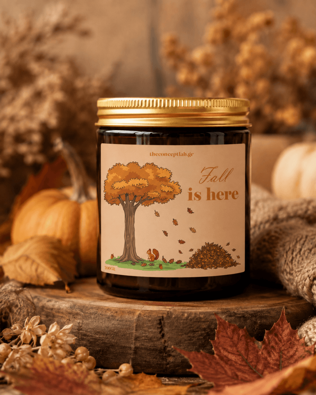 “Fall is here” – χειροποίητο φυτικό κερί σόγιας