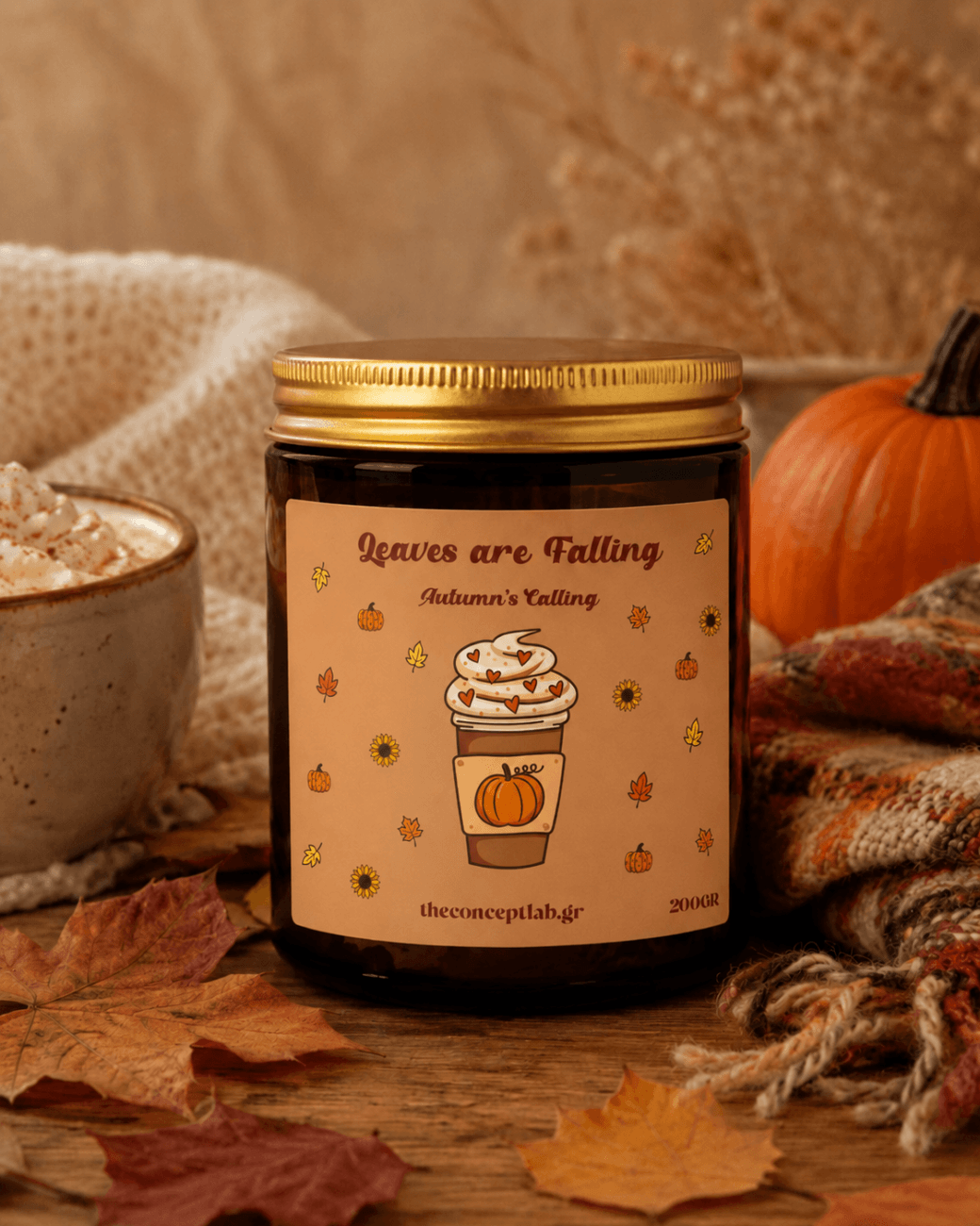 “Leaves are Falling” – χειροποίητο φυτικό κερί σόγιας