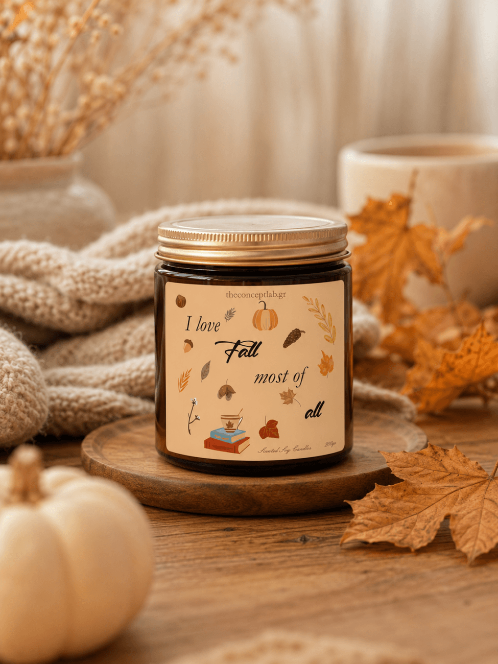 I love Fall most of All – Αρωματικό κερί σόγιας