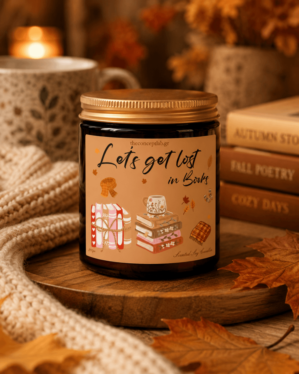 Let’s get lost in Books – Αρωματικό κερί σόγιας