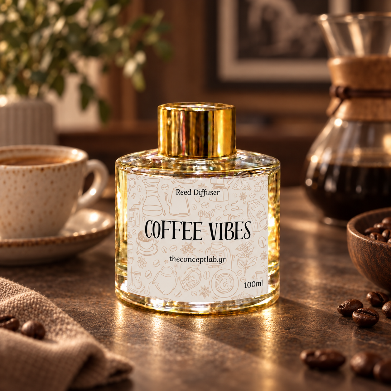 Αρωματικό Χώρου με Sticks – Coffee Vibes 100ml