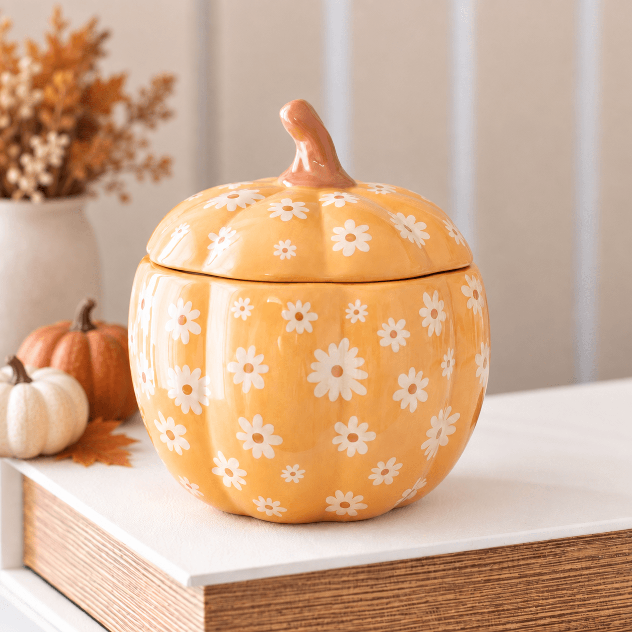Groovy Floral Pumpkin – Κεραμικός Καυστήρας