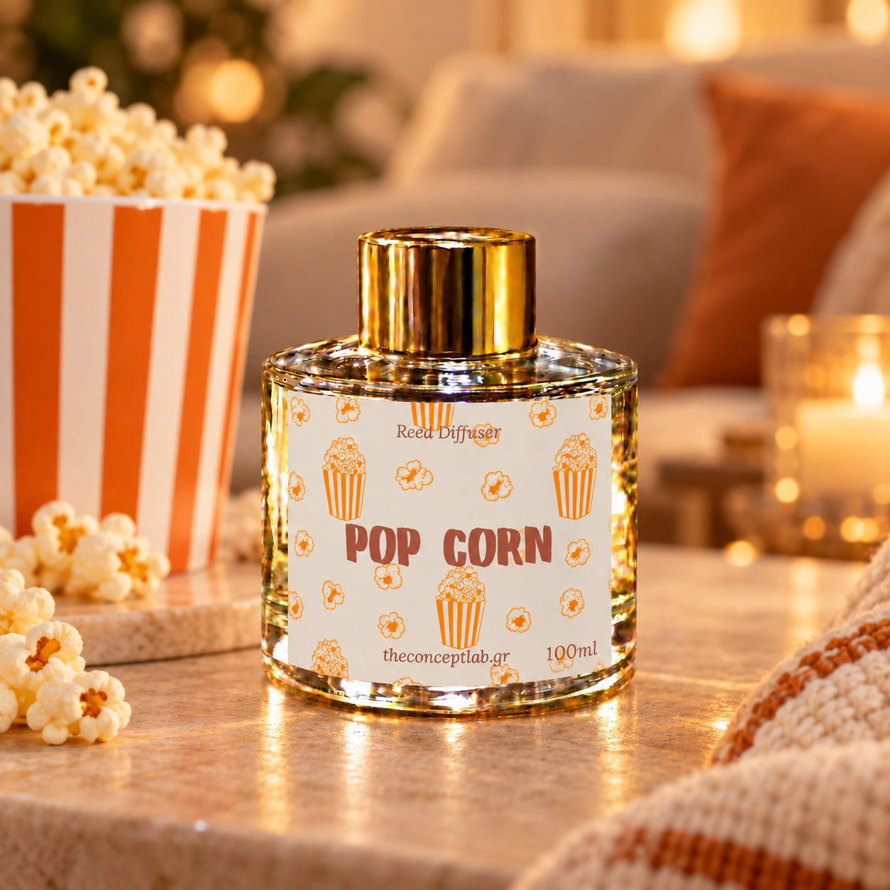 Αρωματικό Χώρου με Sticks – Pop Corn 100ml