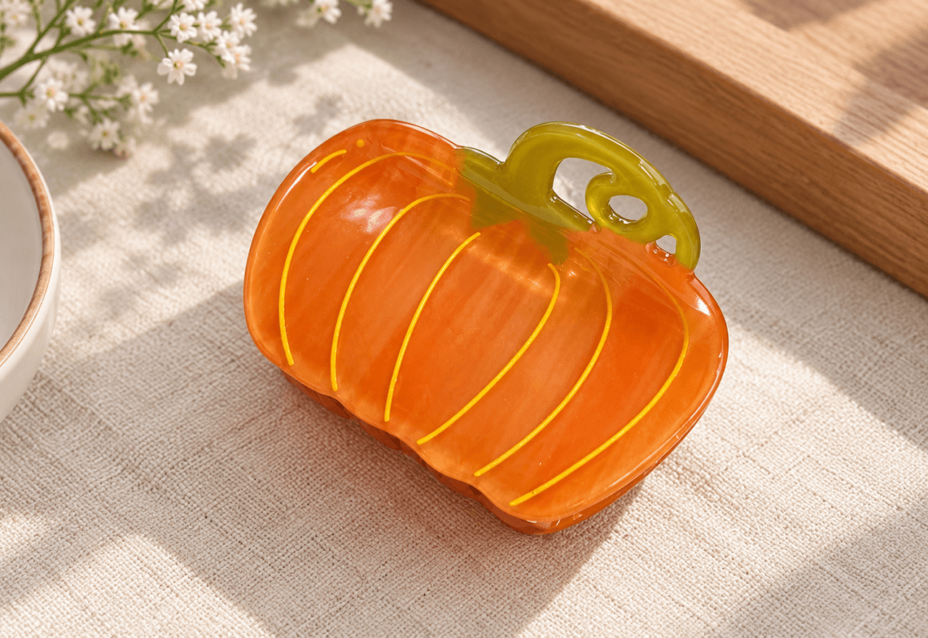 Pumpkin Hair Claw Clip