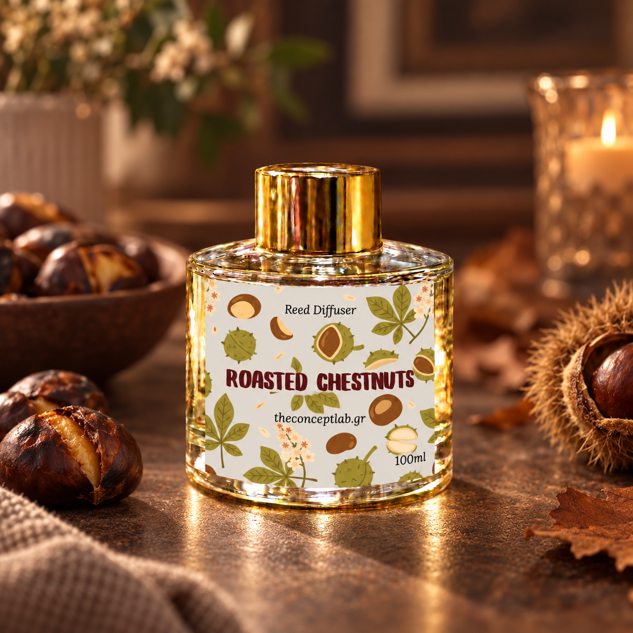 Αρωματικό Χώρου με Sticks –Roasted Chestnuts 100ml