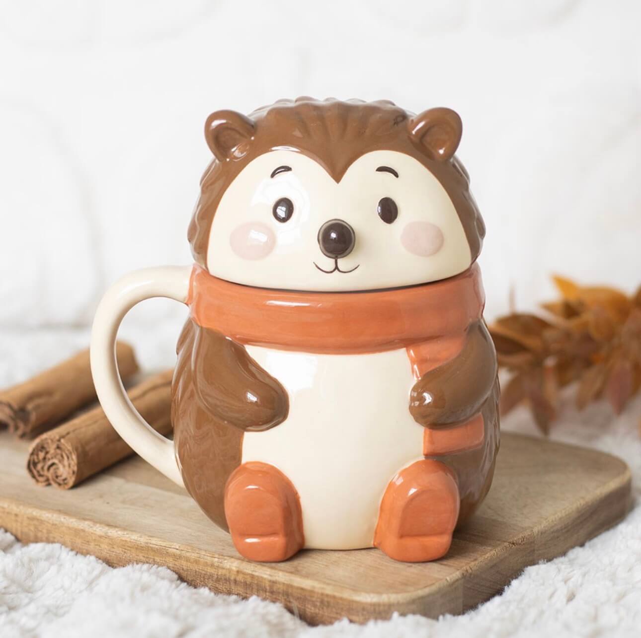 Κεραμική Κούπα Σκαντζόχοιρος με Καπάκι – Hazel Hedgehog 320ml