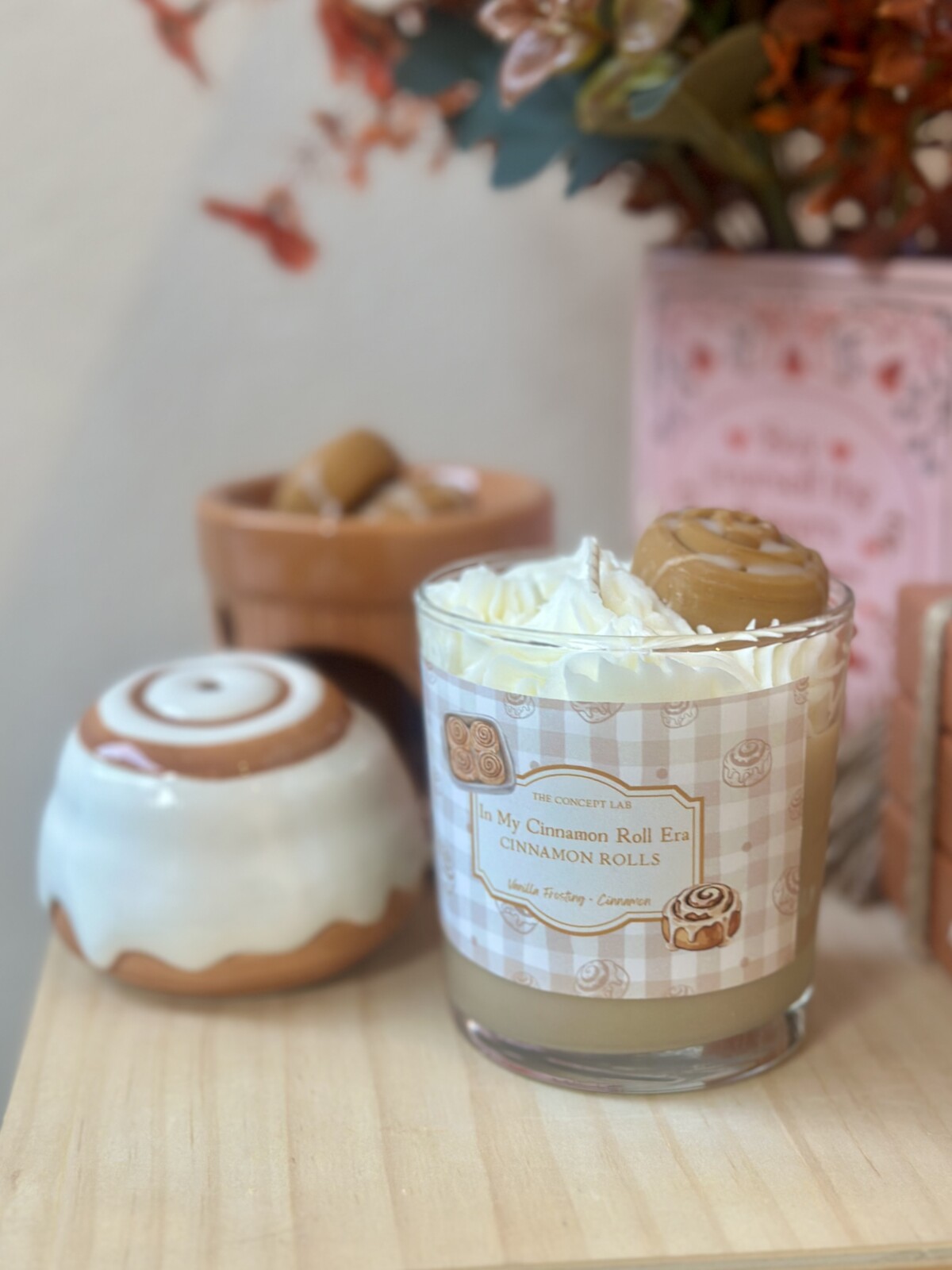 Cinnamon Rolls – Χειροποίητο Αρωματικό Κερί Σόγιας 300g | Vanilla Frosting & Cinnamon - Image 2