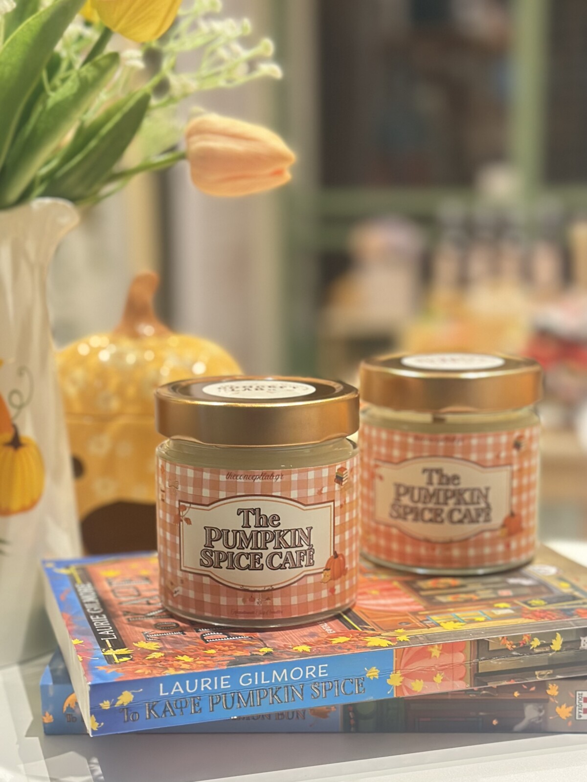 The Pumpkin Spice Café – Χειροποίητο Αρωματικό Κερί Σόγιας - Image 2