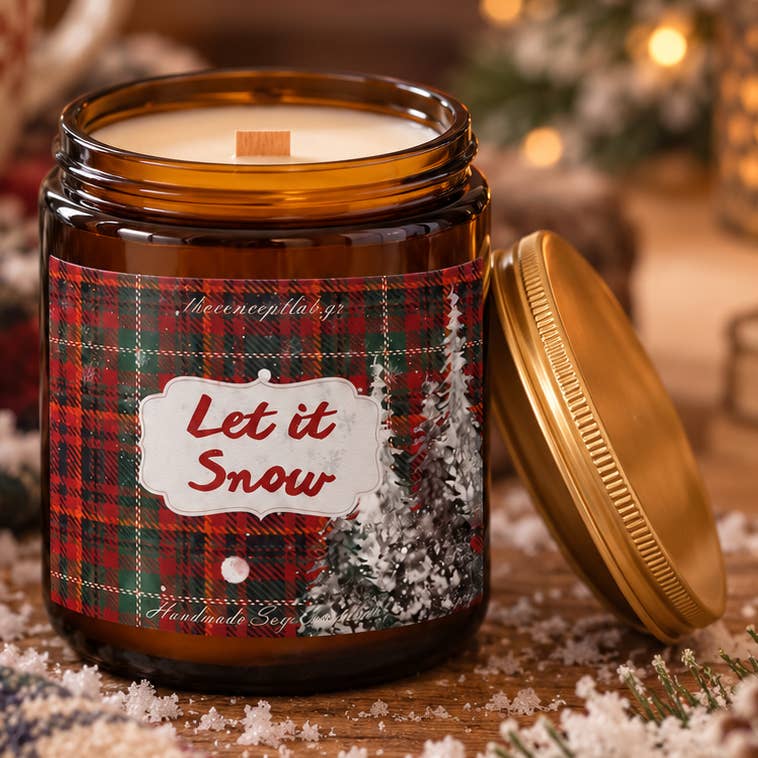 Let It Snow – Χειροποίητο Αρωματικο κερί σόγιας