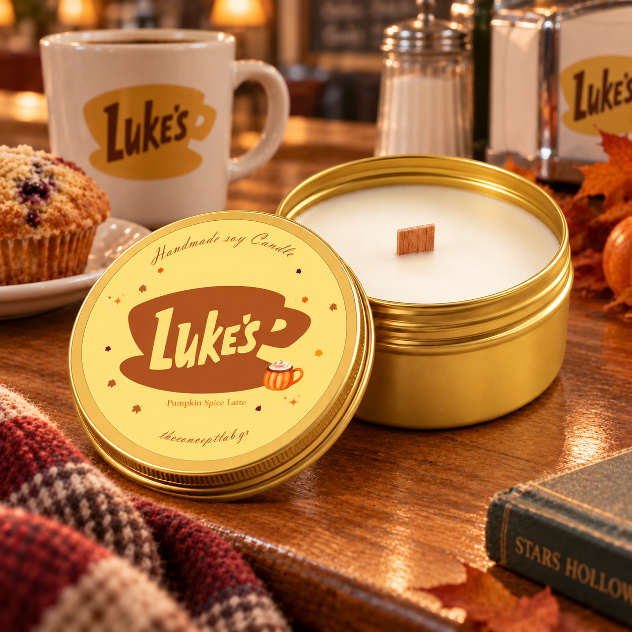 Luke’s Pumpkin Spice Latte – Gilmore Girls Inspired Soy Candle - Image 2